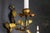 1970s Hollywood Regency Gilt Tole Metal Triple-Arm Floral Wall Candle Sconce, 1970s For Sale - Image 5 of 18