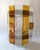 1970s Amber Striped Murano Glass Wall Sconce attributed to AV Mazzega, 1970s For Sale - Image 5 of 14