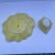 Secla Vintage Yellow Cabbage Majolica Chip and Dip Platter- 2 Pieces For Sale - Image 4 of 6