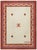 Doris Leslie Blau Swedish Mid-Century Beige With Brick Red Flatweave Carpet For Sale