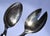 Metal 1960s Christofle Hotel Style Serving Silverplate Spoons Faceted Crystal Handle - Set of 2 For Sale - Image 7 of 12