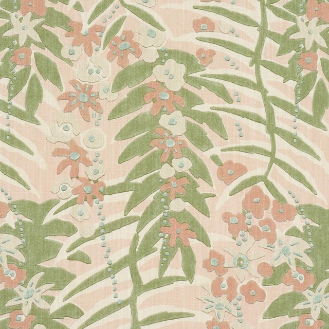 Contemporary SAMPLE - Schumacher Ashbee Botanical Fabric In Petal For Sale - Image 3 of 4