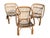 Mid-Century Modern Vintage French Rattan Armchairs, 1960s, Set of 3 For Sale - Image 3 of 12