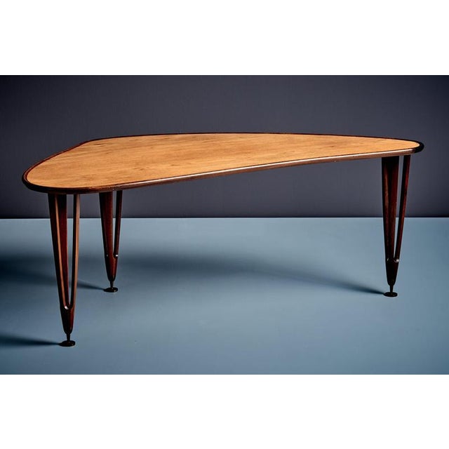 1960s Triangular Teak Coffee Table from BC Møbler, Denmark, 1960s For Sale - Image 5 of 13