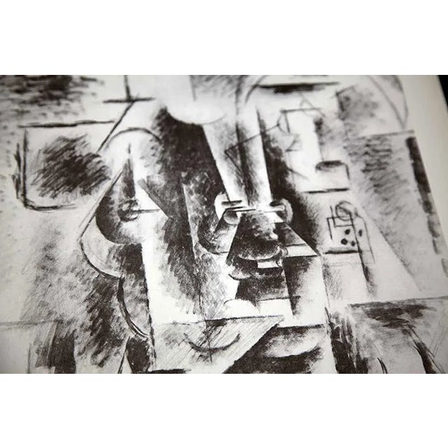 Modern 1940s Vintage Pablo Picasso "Man With Pipe" Rare Limited Edition, Carman Press, Custom Framed For Sale - Image 3 of 4