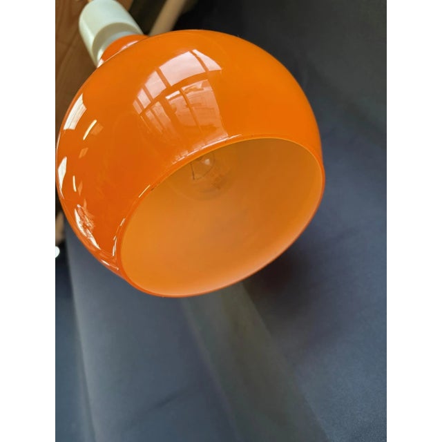Vintage Orange Opaline Pendant Light, 1970s For Sale - Image 6 of 8