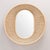 Mid-Century Modern Concave Mirror with Braided Rattan Frame For Sale - Image 3 of 3