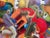 Marcus Glenn was born in Detroit Michigan in 1968. Known for symbolic elongated figure, Mixed Media, artwork. Collage of...