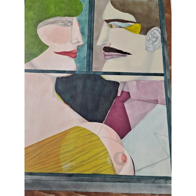Printmaking Materials Richard Lindner (German American) 1901 - 1978 Lithograph Signed and Numbered 46/50 For Sale - Image 7 of 9