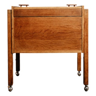 Vintage Bar Cabinet on Casters, 1960s For Sale