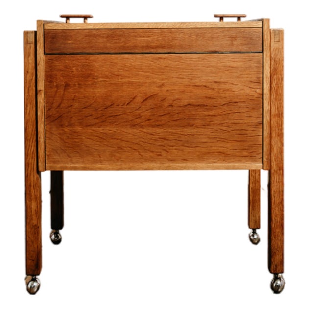 Vintage Bar Cabinet on Casters, 1960s For Sale