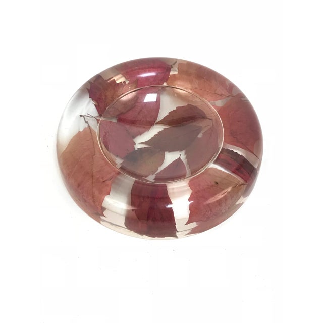 Plastic Italian Resin Bowl with Leaves, 1970s For Sale - Image 7 of 9