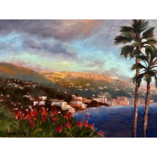 Original Fine Art Painting - Laguna Moonlight Sparkle For Sale