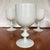 Glass Vintage French Portiex Vallerysthal White Opaline Goblets- Set of Six For Sale - Image 7 of 11