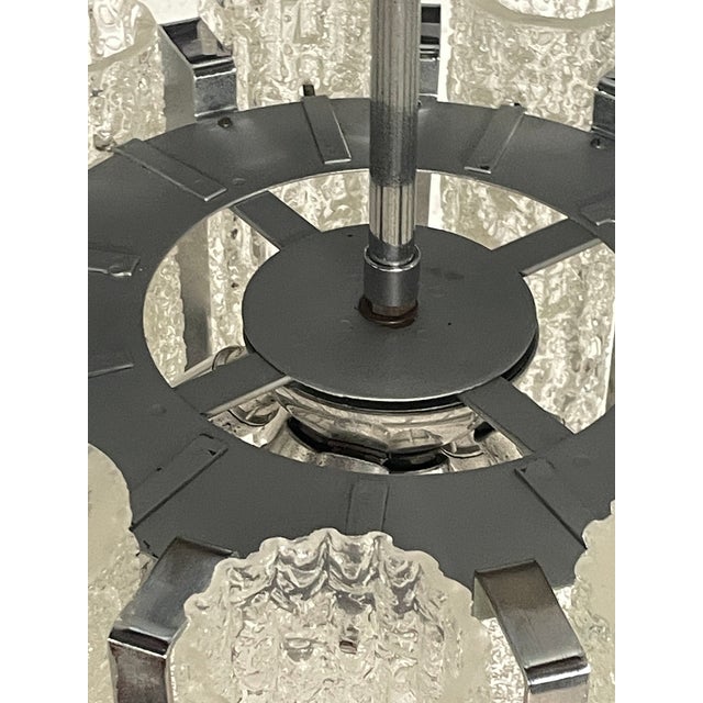 Hanging Light with Murano Tubulars from Doria Leuchten, 1960s For Sale - Image 18 of 18