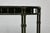 English Midcentury Demilune Table with Ebonized Bamboo Base, White Marble Top For Sale In Atlanta - Image 6 of 12