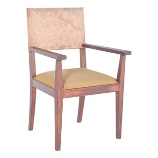 Armchair with Upholstered Seat and Back, 1890s For Sale