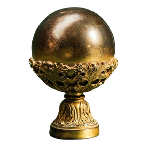 Beautiful Antique Ornate Gold Decorative Ball Orb Home Decor Art Decorative Object Architectural Salvage