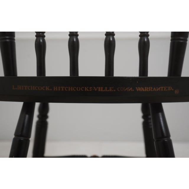 Set of 6 Hitchcock Painted Dining Chairs For Sale - Image 17 of 18