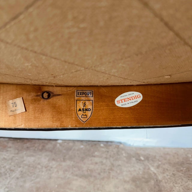 Ilmari Lappalainen for Asko Barrelback Arm Chairs - Made in Finland -Rare For Sale - Image 10 of 11