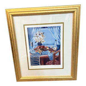 Vintage Sarah Wylde Lithograph Signed Framed Numbered 268/295 With Coa