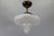 French Art Deco ceiling light with frosted molded glass, circa 1930s. Elegant ceiling light featuring a frosted white...