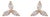14k Yellow Gold 1ct Marquise Diamond Trio Flower Modern Stud Earrings- A Pair For Sale