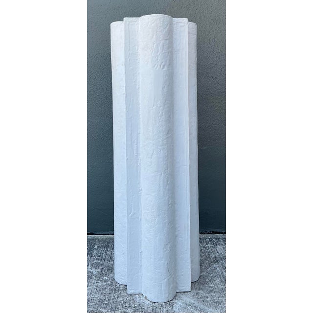 Vintage Plaster Clover Leaf Pedestal For Sale - Image 10 of 12