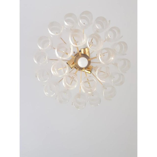 Gold Murano-Style Glass Sputnik Chandelier by Simoeng For Sale - Image 8 of 12