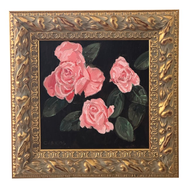 Three Little Maids, Original Painting by George T. Chakos, Framed For Sale