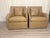 A custom made pair of Gregorius Pineo lounge chairs upholstered in genuine warm tan leather Their sculptural silhouettes...