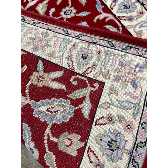 Traditional 1990s Handwoven Persian Design Indian Rug - 2'8" X 9'9" For Sale - Image 3 of 6