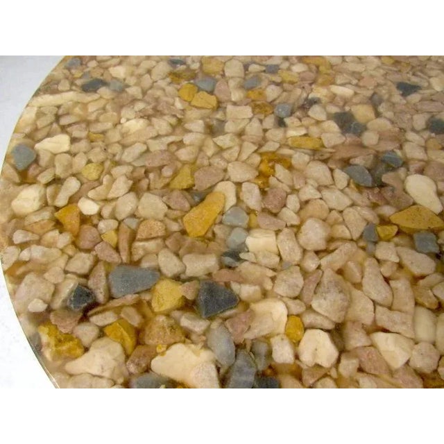 Brown Italian Modern Kidney Shaped Coffee Table For Sale - Image 8 of 9