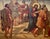 This magnificent 19th-century painting depicts the first act of Christianity's Stations of the Cross: the Judgment of...