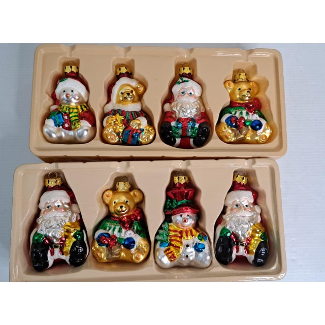 2000 - 2009 Vintage Grandeur Noel 19‑Pc Glass Ornament Christmas Tree 29" Tabletop Display For Sale - Image 5 of 13