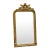 Grand French Rococo Gilt Mirror With Cherub Crest & Ornate Gold Leaf Frame For Sale