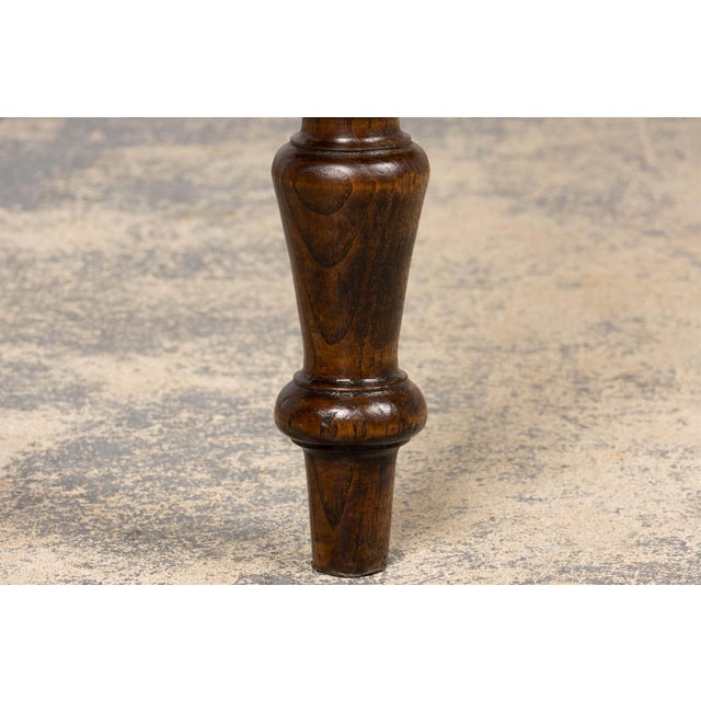Mid-19th Century French Provincial Louis Philippe Style Oak Writing Table For Sale - Image 13 of 18