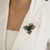 Emerald Vintage Style Hollywood Regency 13 Carat Emerald Ruby & Diamond Frog Brooch Pendant For Sale - Image 8 of 14