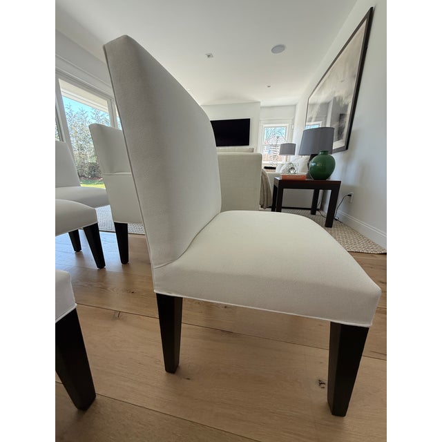 Set of 6 Custom Upholstered Jean Michel Frank Style Dining Chairs by Saks Santangelo For Sale - Image 10 of 14