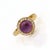 Early 21st Century Amethyst Gemstone Gold & Diamond Statement Ring, Size 4 For Sale - Image 5 of 6