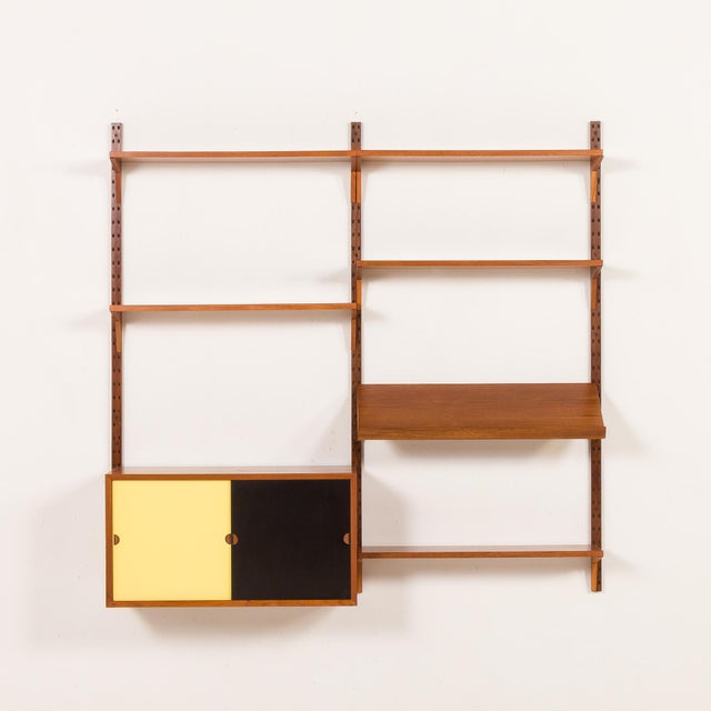 Wood Vintage Danish Teak Wall Unit by Poul Cadovius for Cado, 1960s For Sale - Image 7 of 18