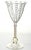 Twelve magnificent zanfirico Venetian goblets that are hand blown by the challenging method and art form of fusing and...