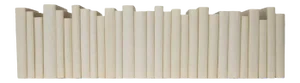 Decorative Books - Creamy Paper Wrapped Books - Beige Books By The Foot
