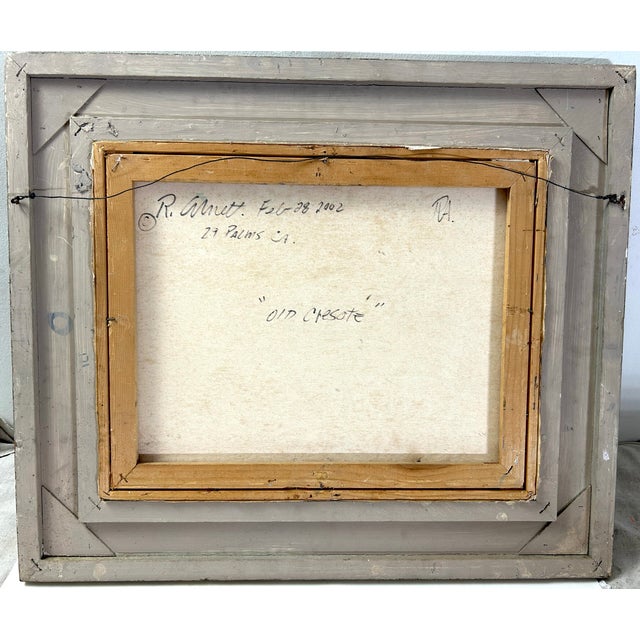 Vintage Plein Air California Desert Landscape Painting by Robert Arnett For Sale - Image 9 of 12