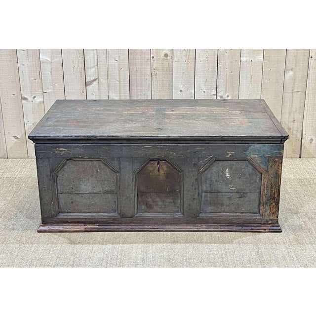 Antique Chest in Oak and Fir, 1600s For Sale - Image 13 of 18