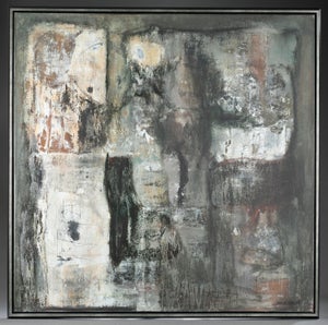 Rigoberto Mena, Large Rigoberto Mena Contemporary Cuban Abstract Expressionist Oil Painting, c.2000