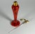 Red Art Deco Czech Red & Black Swirled Glass Perfume Atomizer - 1930s For Sale - Image 8 of 10