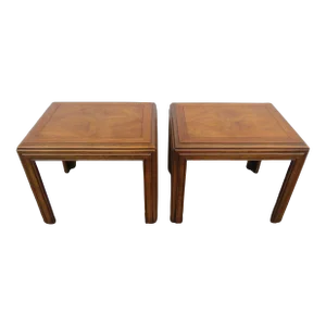 Mid Century Modern Pair of Side End Tables by Lane