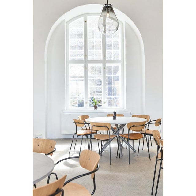 Hector Light Concrete Top and Steel Legs Dining Table 140 by Eberhart Furniture Dimensions: D 140 x H 73 cm. Materials:...