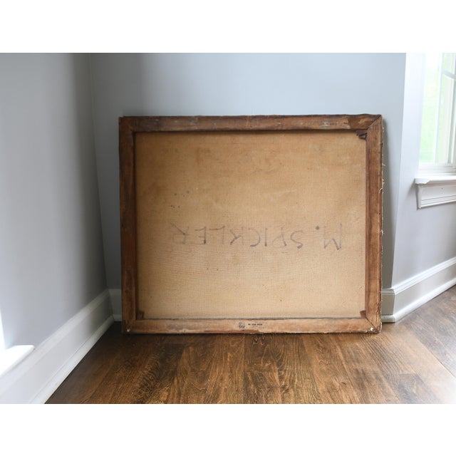 Antique Beautiful Floral Oil Painting 20th Century Florals For Sale In Baltimore - Image 6 of 7